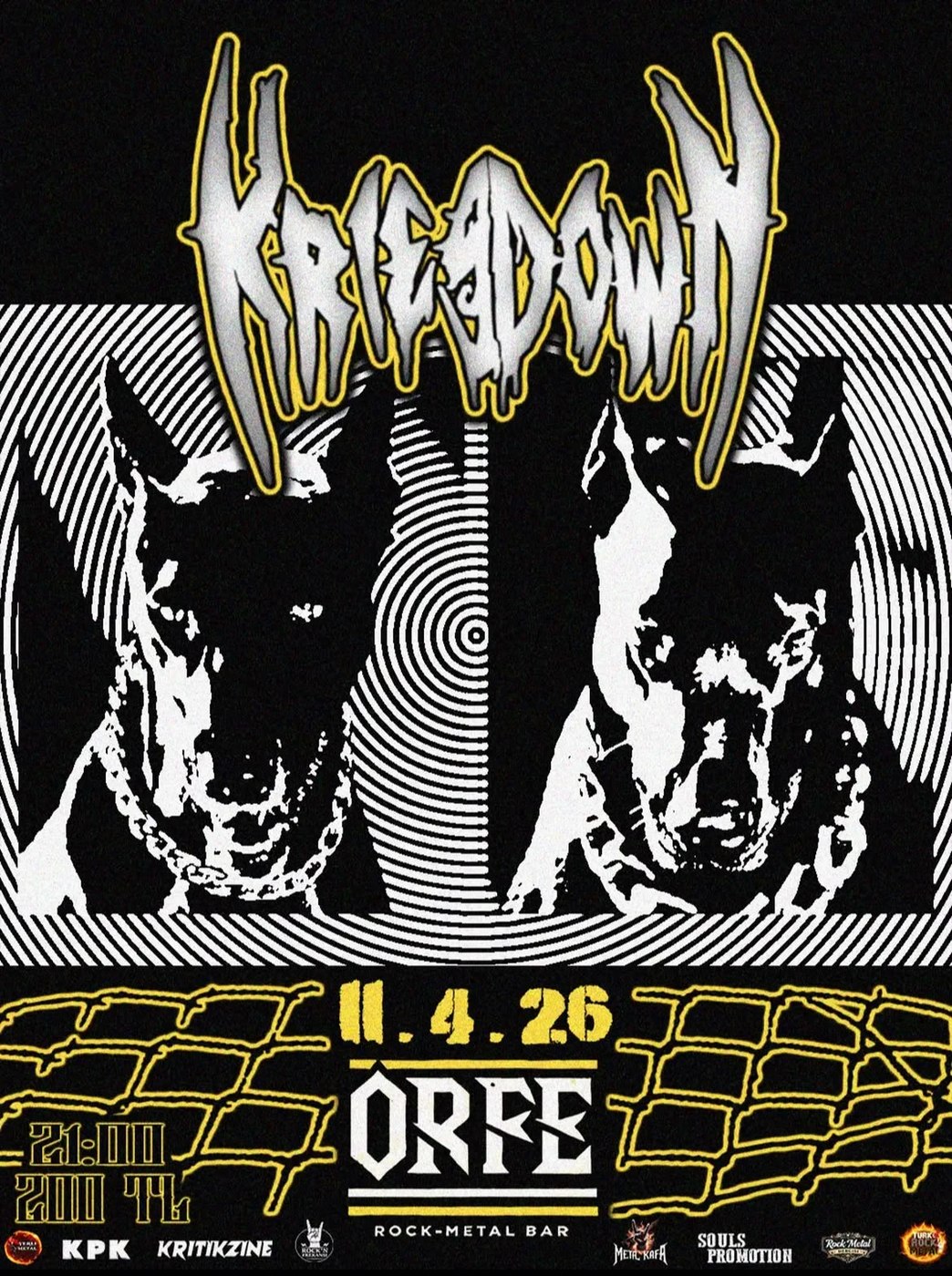 ORFE Rock-Metal Bar konser afişi